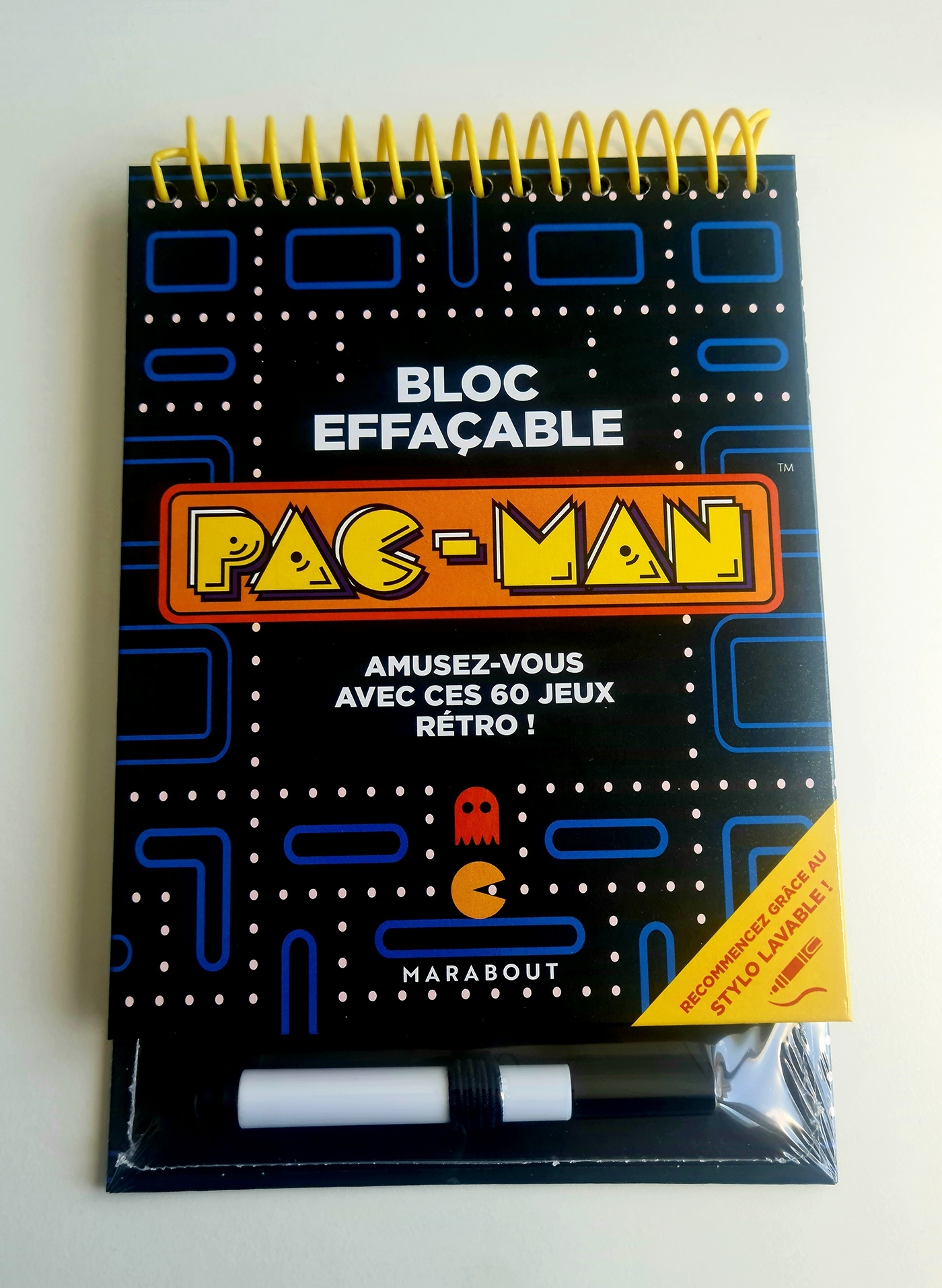 Bloc de jeux effacable - Pacman