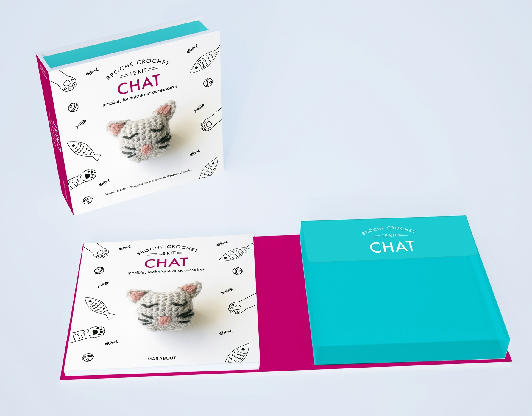 Kit broche - Tête de chat