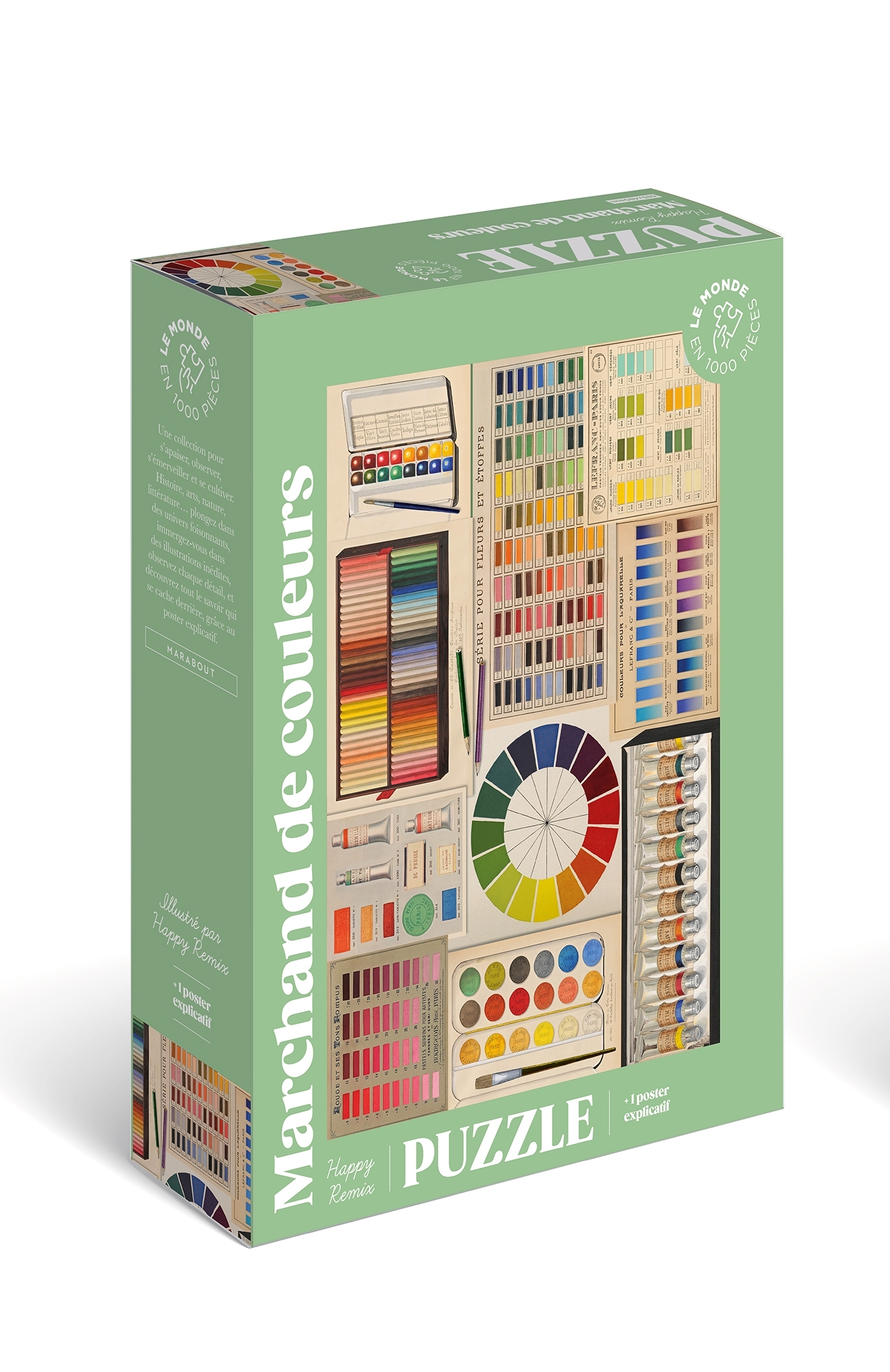 Puzzle 1000 pièces - Marchand de couleurs