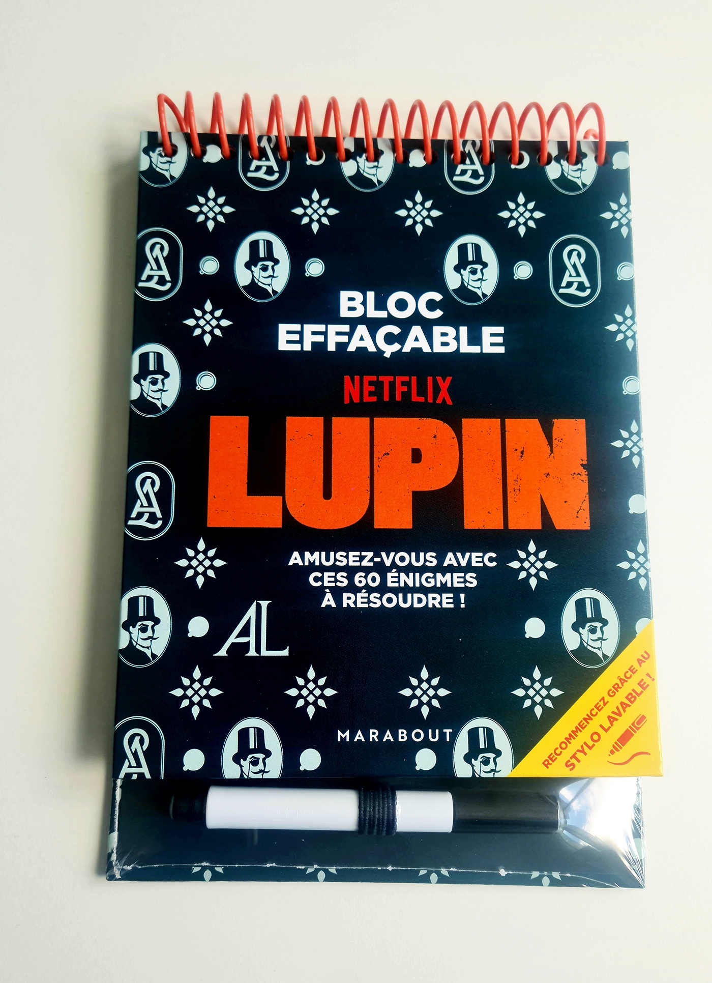 Bloc de jeux effaçable - Lupin