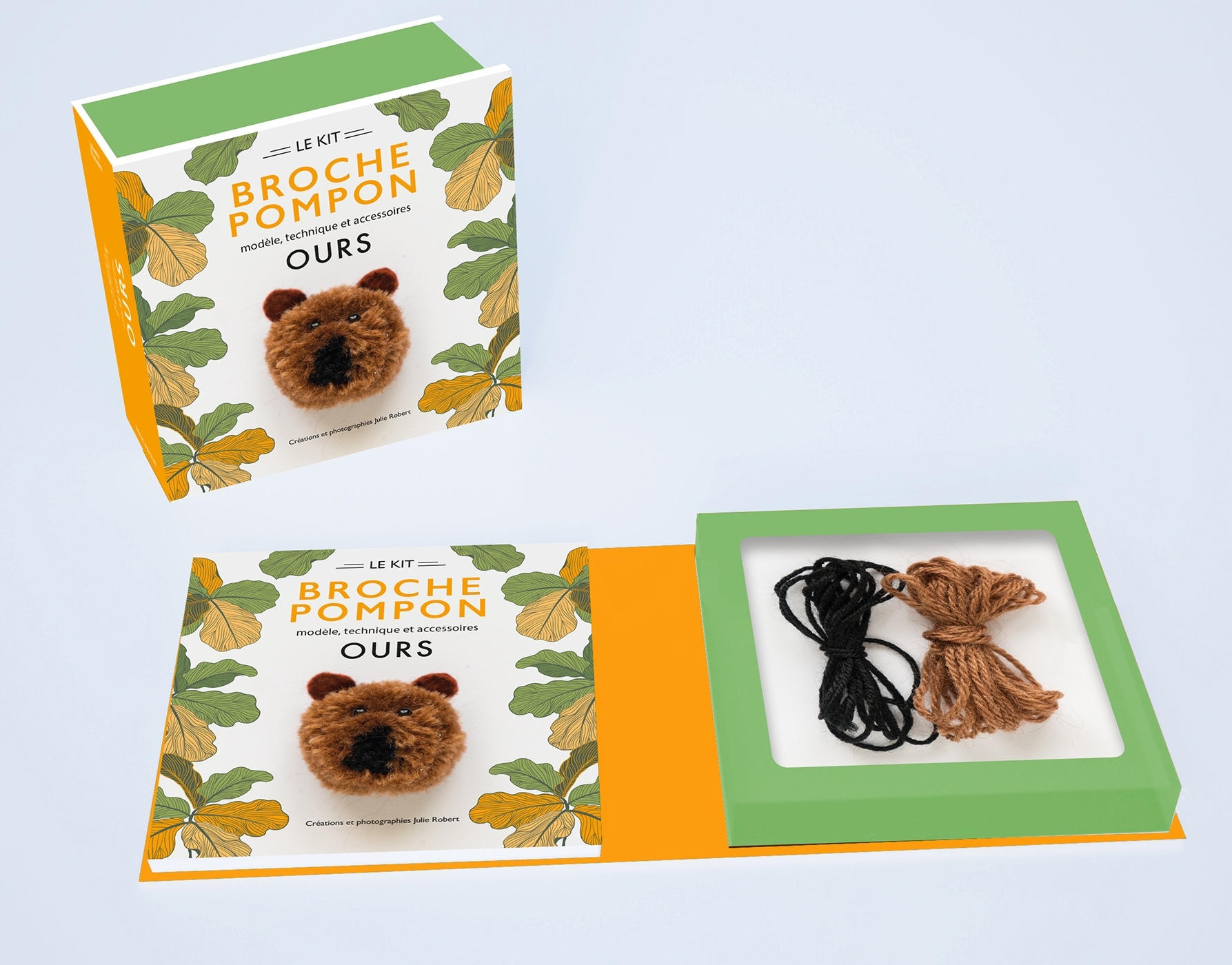 Kit Broche Pompon - Ours