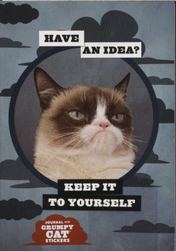 Grumpy Cat Flexi Journal with Stickers