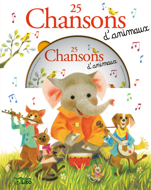 LIVRE CD 25 CHANSONS ANIMAUX
