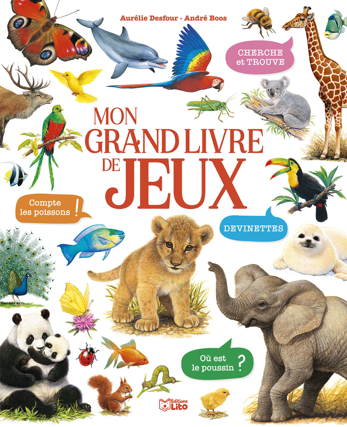 Mon grand livre de jeux - les animaux