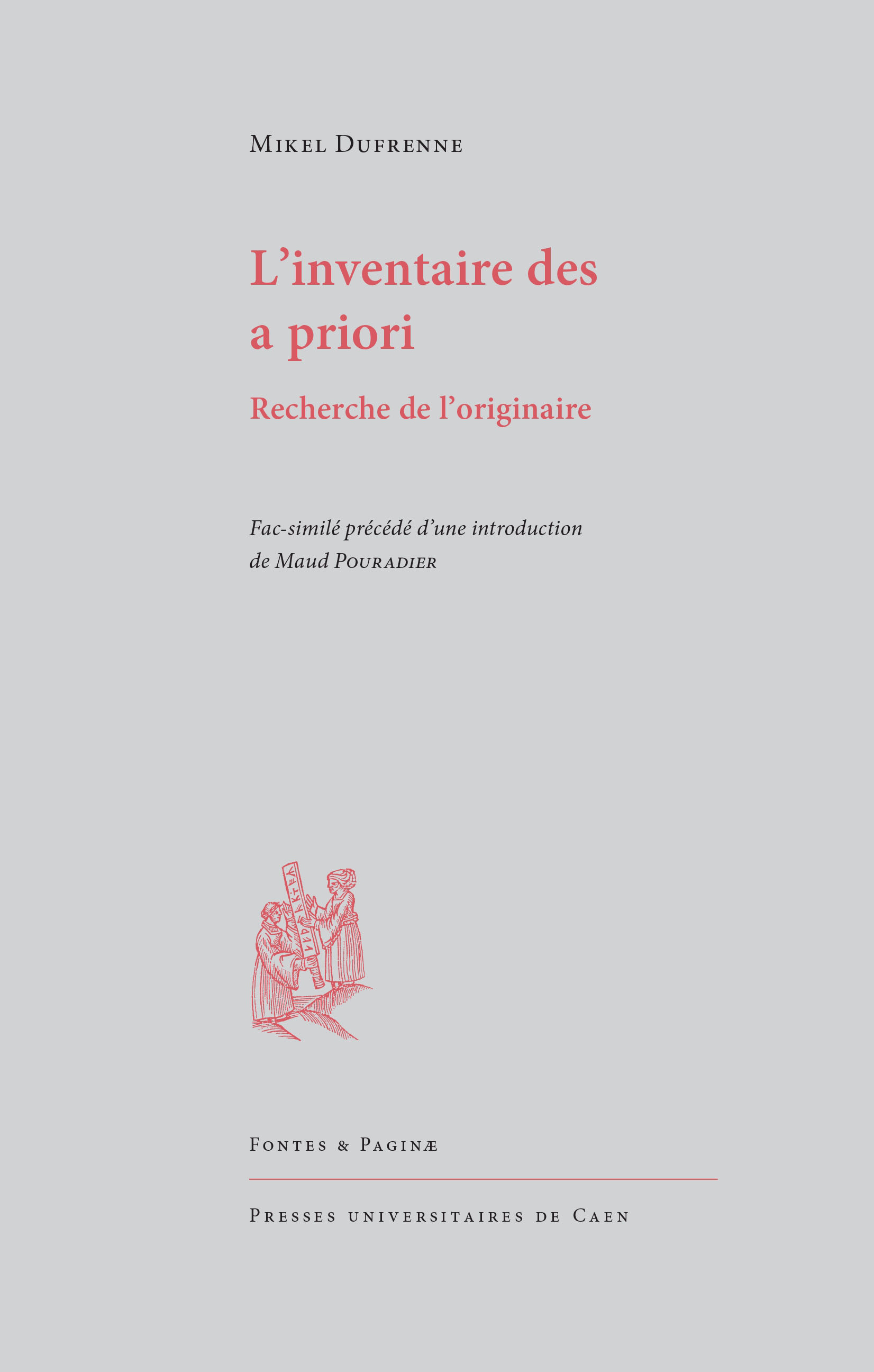 L'inventaire des a priori - recherche de l'originaire