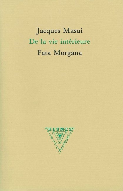 De la vie intérieure