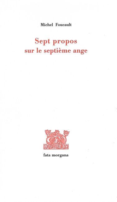 Sept Propos sur le Septième Ange