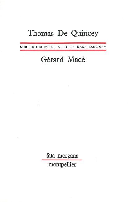 Sur le heurt à la porte dans Macbeth