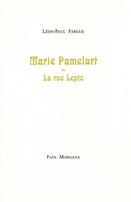 Marie Pamelart