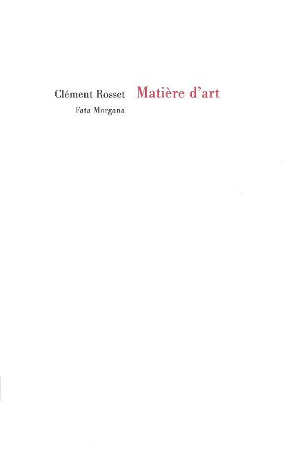 Matière d’art