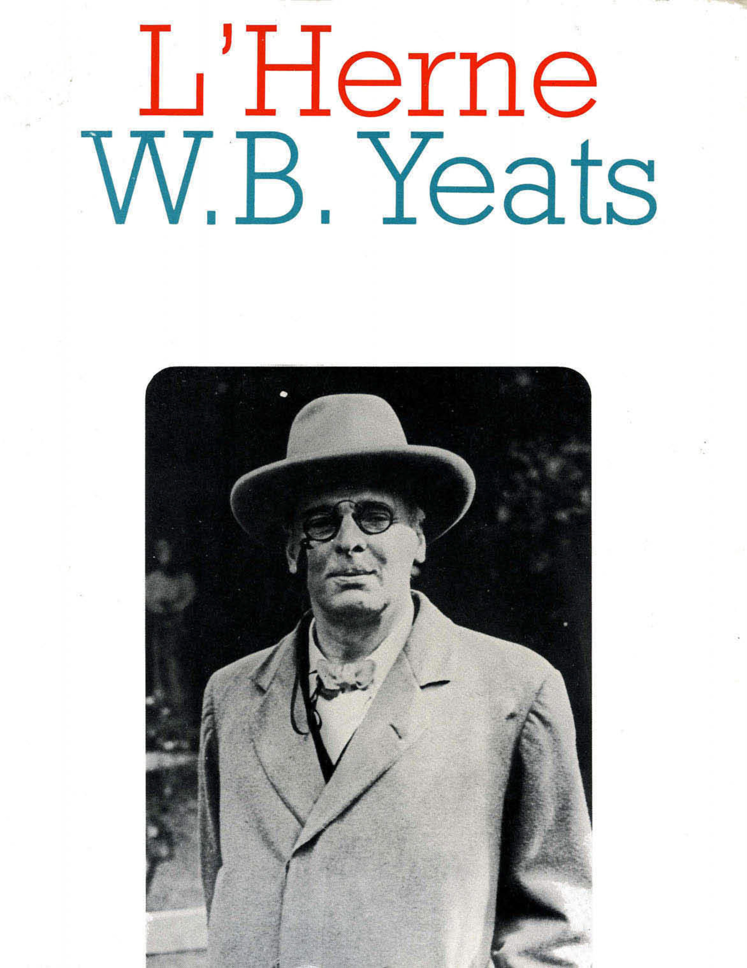 Cahier W.B. Yeats