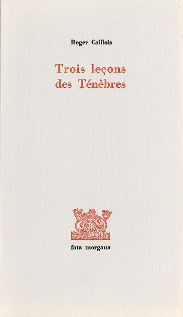 Trois Leçons des Tenebres