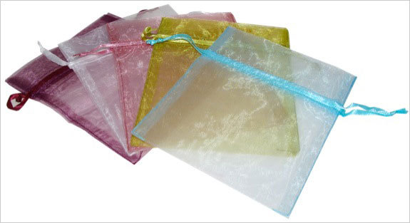 Pochettes Organza Parme - Lot de 5