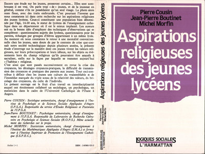 Aspirations religieuses des jeunes lycéens