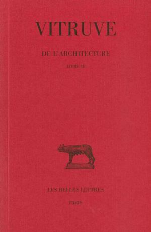 De l'Architecture. Livre IV