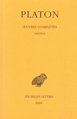 Œuvres complètes. Tome VIII, 2e partie: Théétète