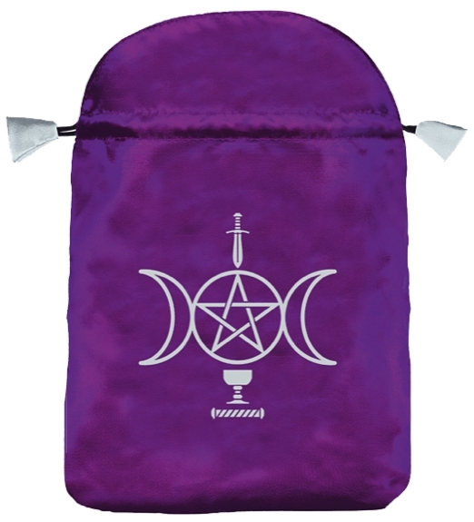 Bourse satin violet wicca