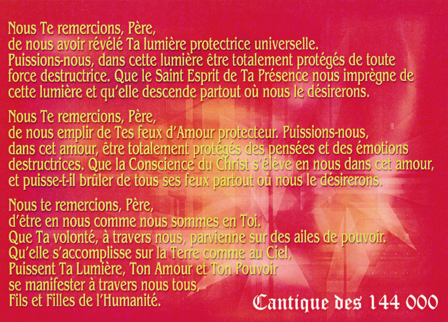 Cantique des 144.000