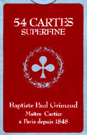 Superfine 54 cartes - Dos rouge - boite carton