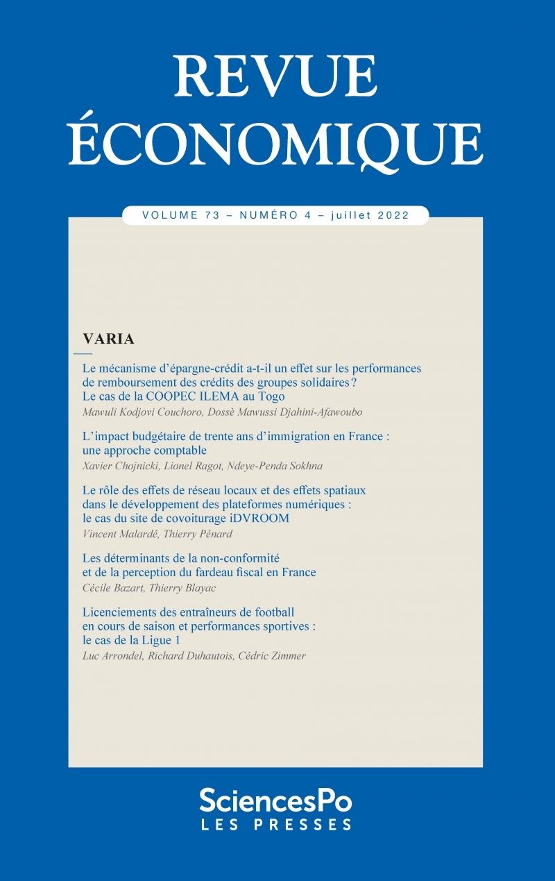 Revue Economique T73-4