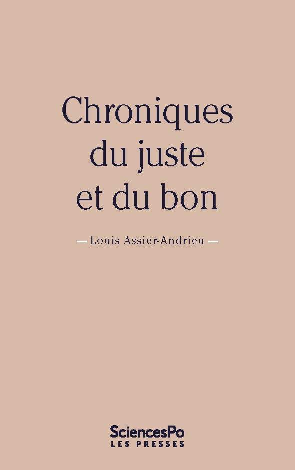 Chroniques du juste et du bon
