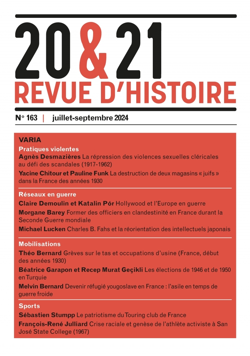 20&21. Revue d'histoire 163
