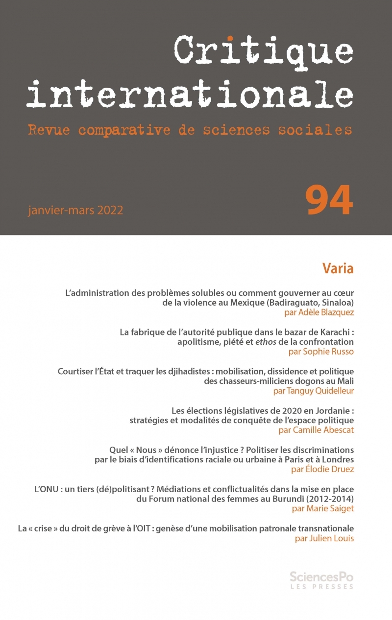 Critique internationale 94