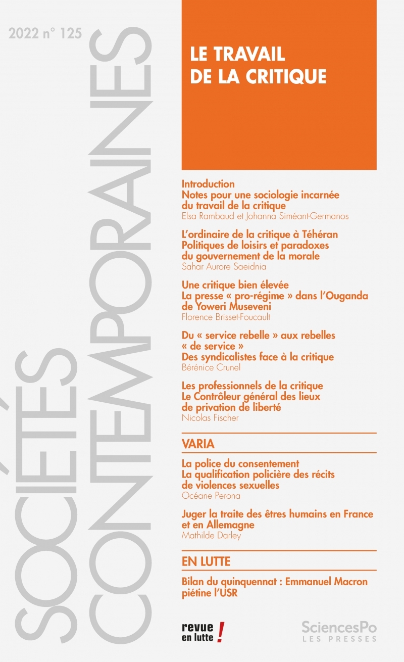 Sociétés contemporaines 125