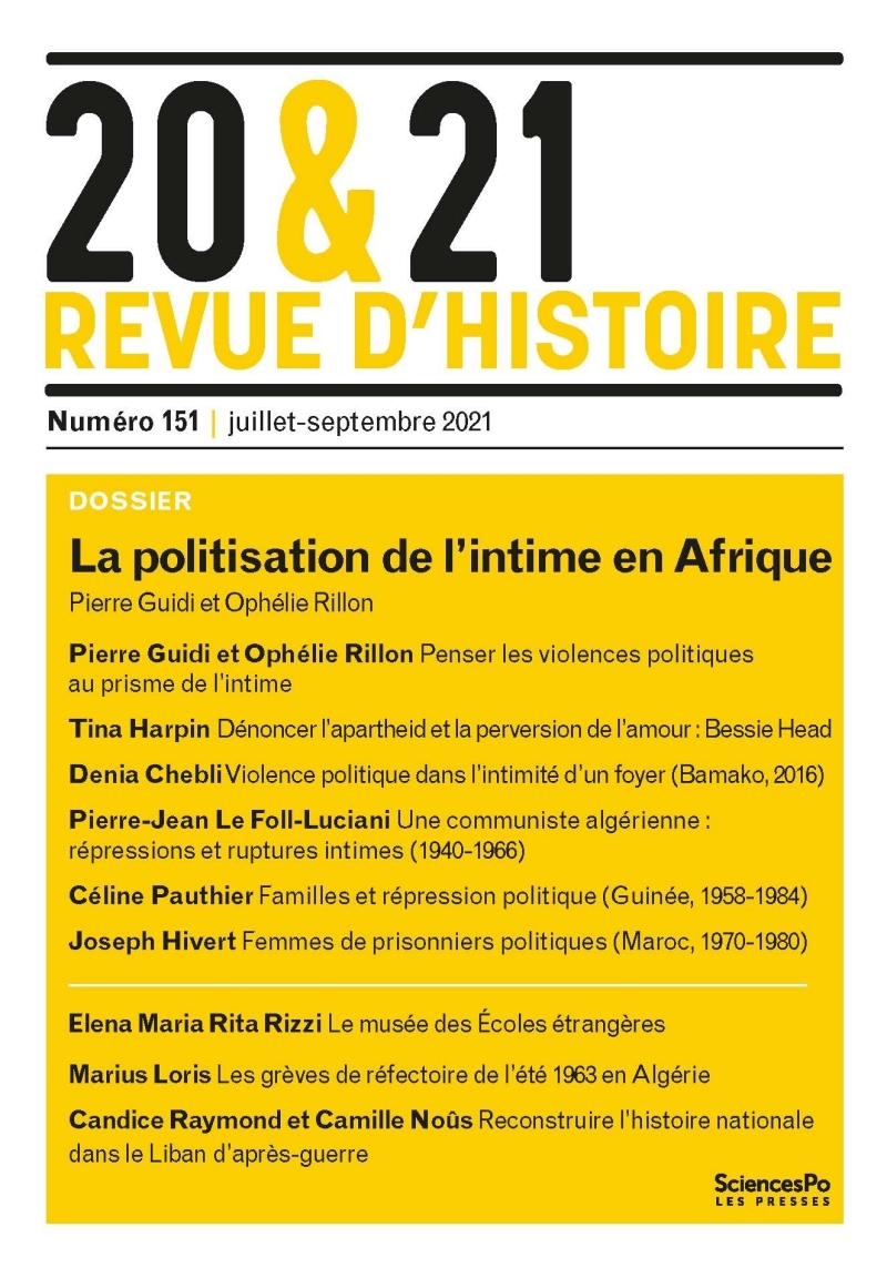 20&21. Revue d'histoire 151