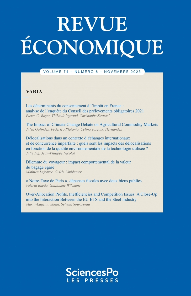 Revue économique T74-6