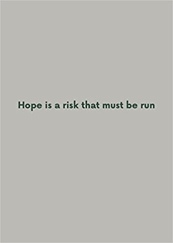 Robert Adams Hope is a risk that must be run /franCais/anglais