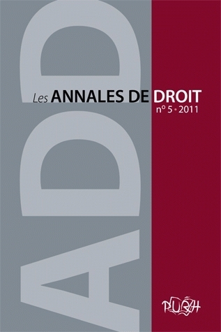 ANNALES DE DROIT (LES). N  5   2011