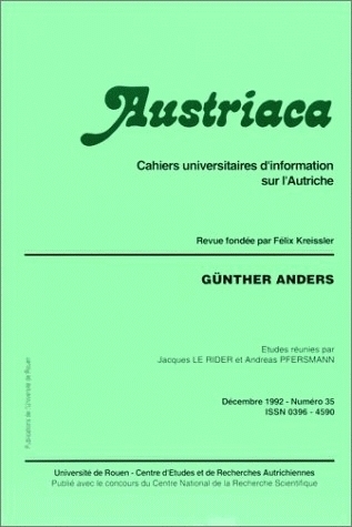 AUSTRIACA, N  35. GUNTHER ANDERS