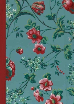 Carnet Blanc, motif Fleurs, Papier peint 18e