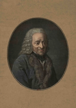 Carnet ligné : Médaillon Voltaire
