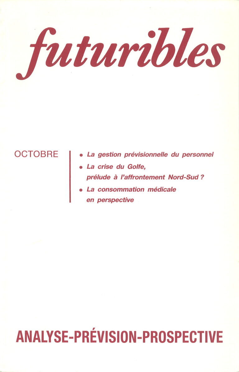 Futuribles 147, octobre 1990. La gestion prévisionnelle du personnel