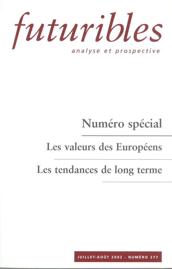 Futuribles 277, juillet-août 2002. Les valeurs des européens