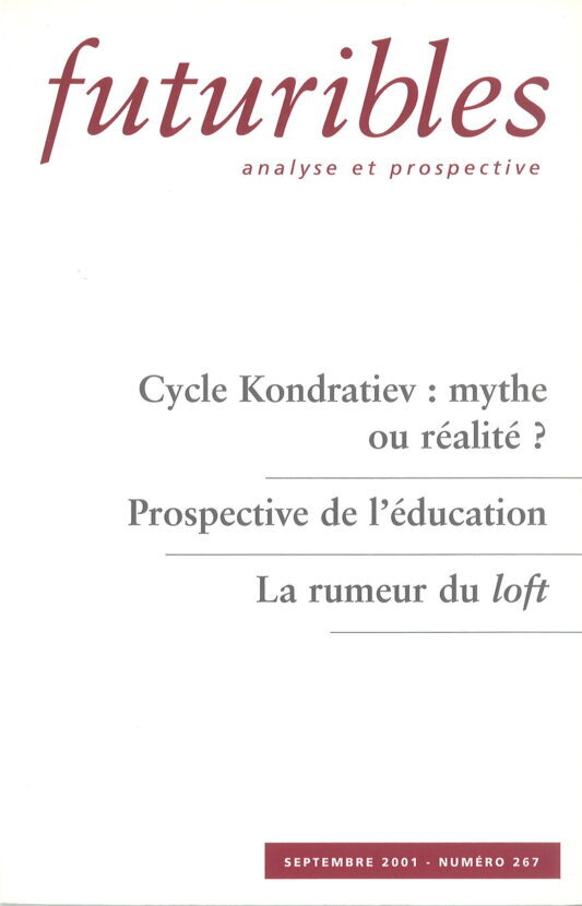 Futuribles 267, septembre 2001. Cycle Kondratiev : mythe ou réalité ?