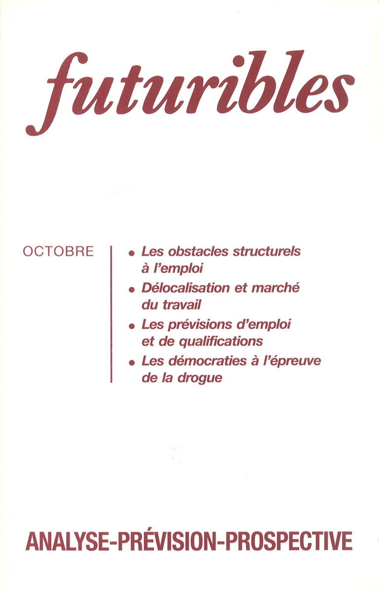 Futuribles 180, octobre 1993. Les obstacles structurels à l'emploi