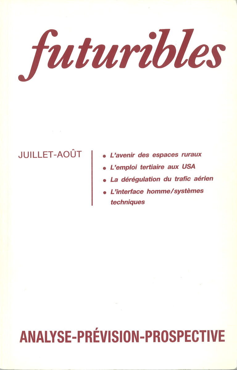 Futuribles 167, juillet-août 1992. L'avenir des espaces ruraux