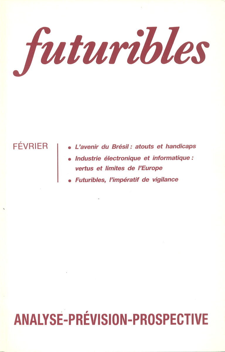 Futuribles 162, février 1992. L'avenir du Brésil : atouts et handicaps