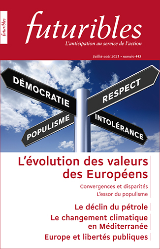 Futuribles 443, juillet-août 2021. L'Évolution des valeurs des Européens