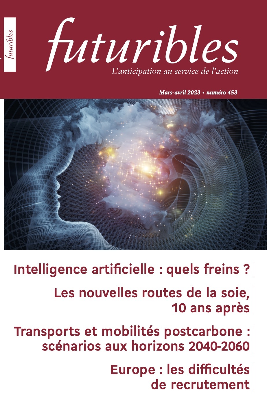 Futuribles 453, mars-avril 2023. Intelligence artificielle: quels freins ?