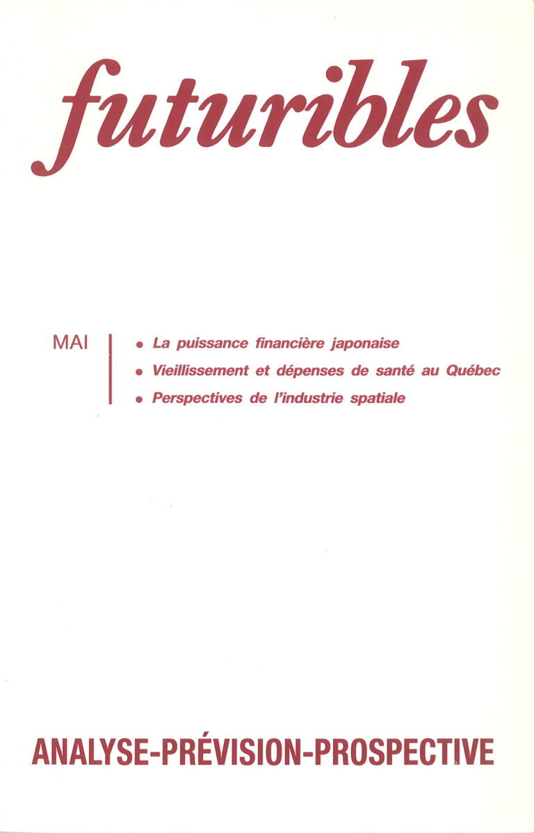 Futuribles 143, mai 1990. La puissance financière japonaise