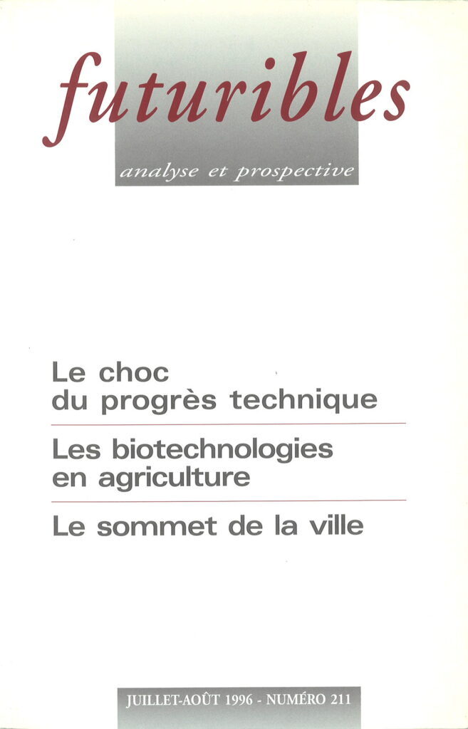 Futuribles 211, juillet-août 1996. Le choc du progrès technique