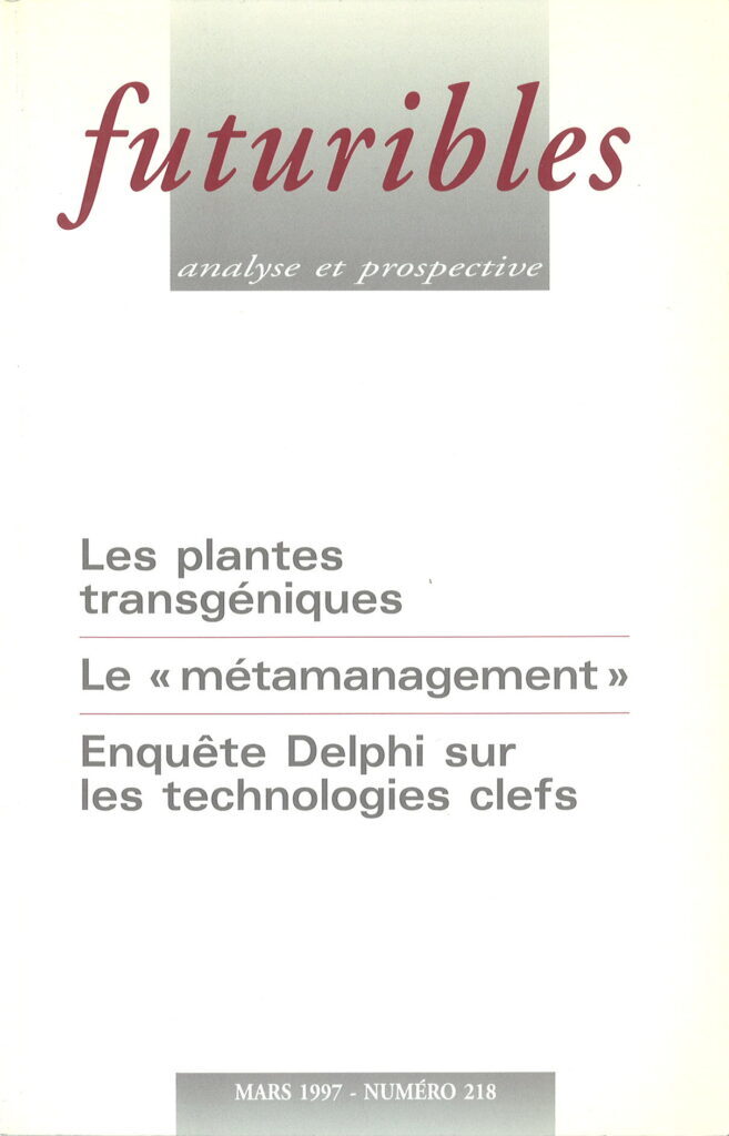 Futuribles 218, mars 1997. Les plantes transgéniques