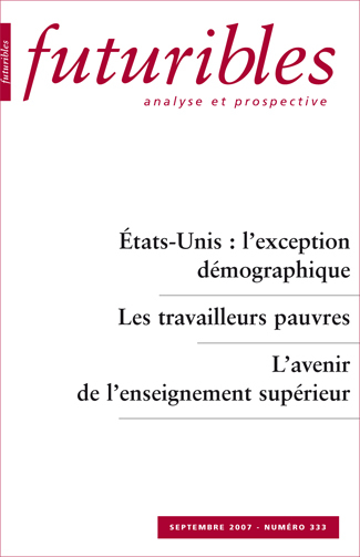 Futuribles 333, septembre 2007. Etats-Unis : l'exception démographique
