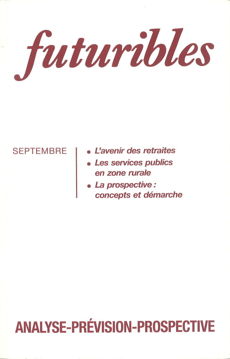 Futuribles 179, septembre 1993. L'avenir des retraites