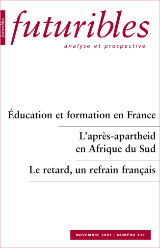 Futuribles 335, novembre 2007. Éducation et formation en France