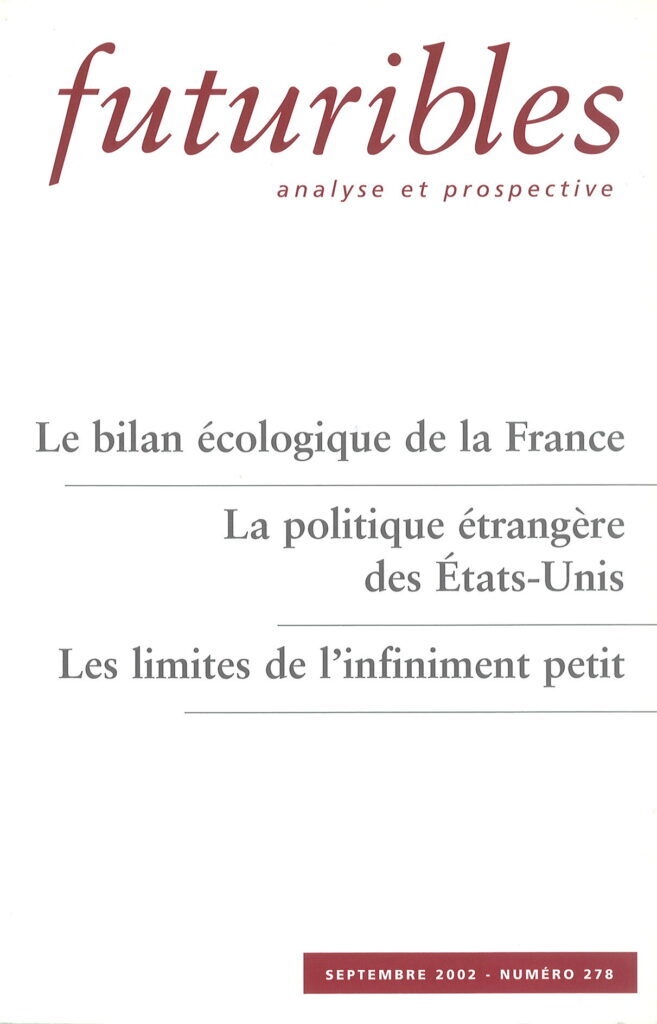 Futuribles 278, septembre 2002.  Le bilan écologique de la France